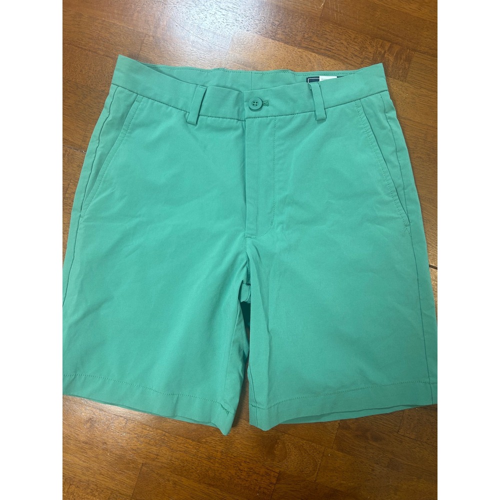 Vineyard Vines Performance Shorts Mens 28 Green Golf Flat Front 7.5 Inseam